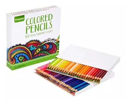 Crayola цветные для взрослых раскраски карандаши, заточенные,