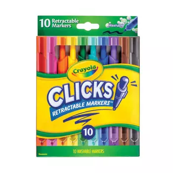 Crayola Drawing Knock Type Removable Marker Pen 10 Colors 588370 Genuine Product