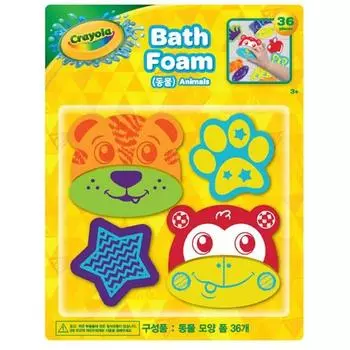Crayola EVA пена для ванны с животными набор из 36 предметов, корейские игрушки для ванны