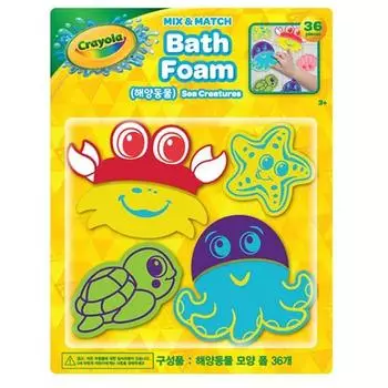 Crayola EVA ванна игрушка в виде морской пены для ванны 36 шт. набор, корейские игрушки для ванны