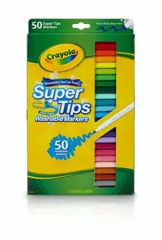Crayola Marker Removable Marker Pen 50 цветов Super Tips Оригинальный продукт 585050