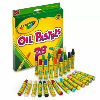 Crayola oil pastel 28 colors 524628 genuine product