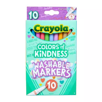 Crayola One Word Message стираемый маркер цветной маркер Kindness 10 цветов смывается водой 587807 подлинный продукт