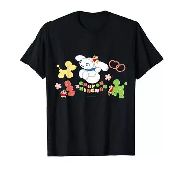 Crayon and Balloon Shin-chan Shin-chan Shiro s T-shirt чёрный
