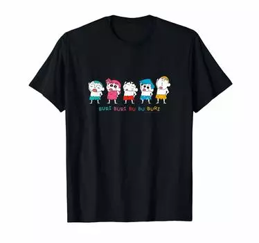 Crayon Buri Buburi Primitive Age Shin-chan T-shirt чёрный