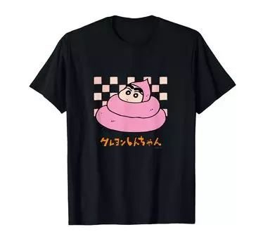 Crayon Poop [Manga] Shin-chan T-shirt чёрный