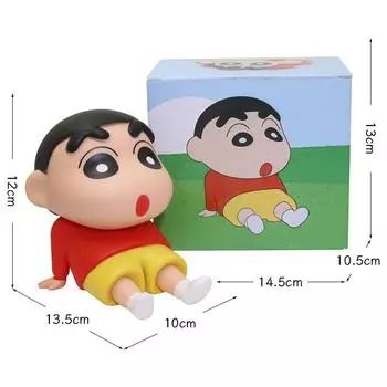 Crayon Shin-Chan Аниме Фигурка Держатель Телефона Kawaii Настольные Украшения Подставка Для Телефона Мини Gk Коллекция Украшения Игрушки Подарки