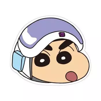 Crayon Shin-chan cannot be stopped, Cotyledon Village crime prevention acrylic tok, crime prevention member Crayon Shin-chan, 1 piece