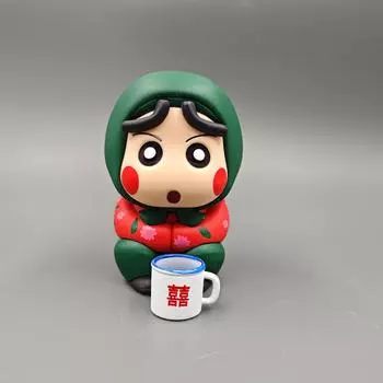 Crayon Shin-Chan Figure Shin-Chan Anime Figures Lovely Version Figure 11cm Pvc Model Collection Doll Decoration Детские подарки