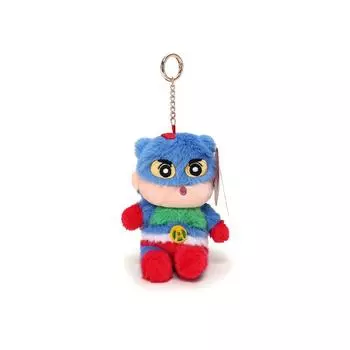 Crayon Sitting Shinchan Dynamic Superhero Plush Keychain Cartoon Pendant Anime Action Superman
