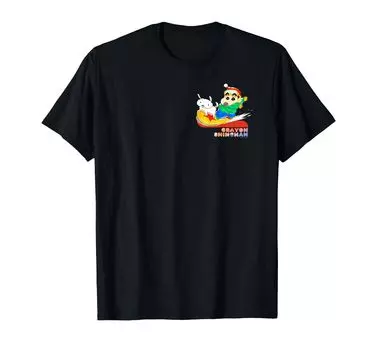 Crayon Snowboarding Shin-chan T-shirt чёрный