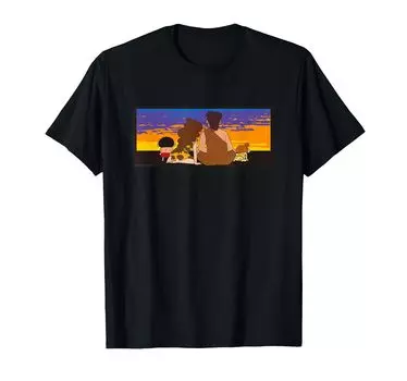 Crayon Sunset Primitive Age Shin-chan T-shirt чёрный
