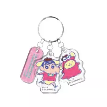 Crayon x Sanrio Characters Keychain Acrylic C Pattern S8347778 [Sunstar Stationery] Shin-chan