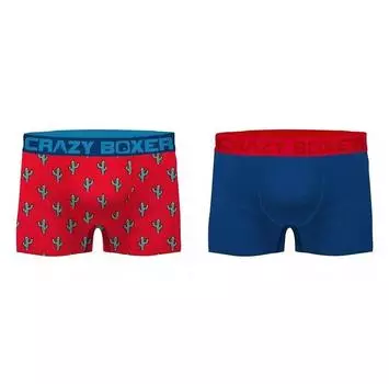 Crazy Boxer Cactus Blue боксеры 2 шт. 2XL