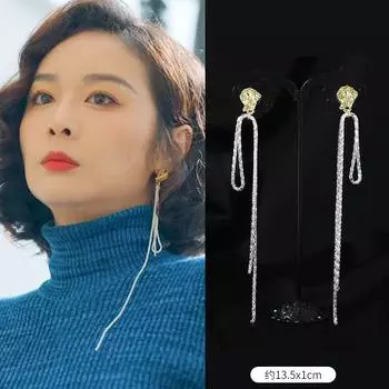 Crazy sister-in-law Chen Shuting series earrings women s retro Hong Kong style high-end stud earrings temperament personality niche earrings tide