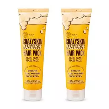 Crazy Skin Beer Yeast Hair Pack, 200g, 2 packs