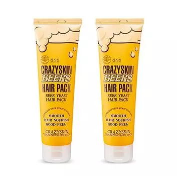 [CRAZY SKIN] Маска для волос с пивными дрожжами 2 шт. (200г +200г) [УСТАНОВЛЕН]