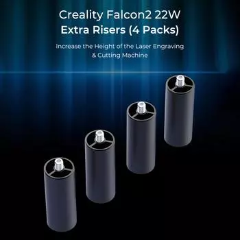 Creality 4 шт. Falcon 2 дополнительные алюминиевые надставки для лазерного резака и гравера 56 мм 0 чёрный