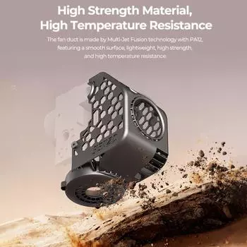 Creality x BEN2C NAUTILUS FAN DUCTM 360 градусов круговой поток охлаждения быстрое охлаждение для машины Prolong чёрный