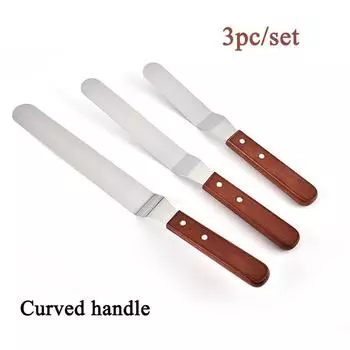 Кремовая глазурь Нож для глазури Нержавеющая сталь Лопатка для торта Разглаживатель масла Кухонные принадлежности для выпечки Украшения торта