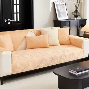 Подушка для дивана в кремовом стиле, простая, однотонная, универсальная, нескользящая, на сиденья, Four Seasons, высококачественный чехол для дивана, ткань 70*70cm