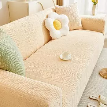 Чехол для дивана в кремовом стиле, универсальный чехол, новый универсальный чехол Four Seasons с защитой от царапин и утолщением 70*90cm