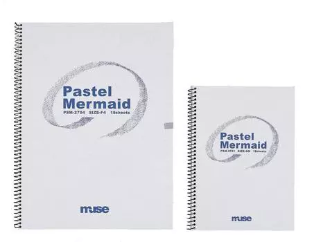 Create Muse Pastel Paper Pastel Mermaid Book F6 186g Light Blue Black 18 Sheets Silk, Gray, Greige, Cloud, Hazel, Mint, Hihada, Violet, PSM-2706