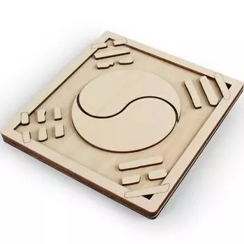 Create Woodboards 3 1 Movement Taegeukgi Korea 3d Puzzle