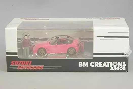 Creations Suzuki Cappuccino 98 Custom ID Pink with Figure Scale 64B0094 B-M 1/64