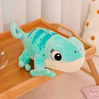Creative 30cm Cartoon Real Like Lizard Chameleon Plush Toys Candy Color Simulation Animal Reptile Stuffed Pillow Xmas Gifts about 30cm