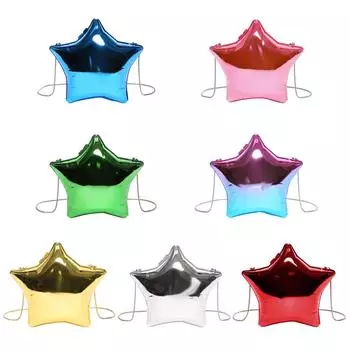 Креативный акриловый клатч-кошелек с цепочным ремешком в форме звезды Y2K кошельки для женщин золотой