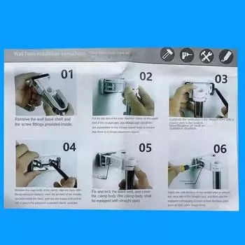 Creative Adjustable Shower Rod Holder Shower Slide Rail Bar Stand Clamp Lifting Rod Fixed Bracket Bathroom Accessories