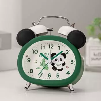 Креативный и модный бесшумный ночник-будильник в виде панды для студентов и детей