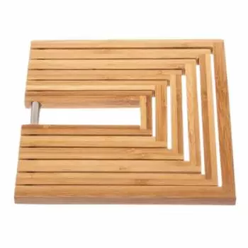 Creative Bamboo Placemat Natural Anti Scalding Mat Bamboo Heat Insulation Pad Dining Table Bamboo Coaster