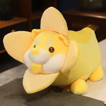 Creative Banana Dog Doll Soft Cute Banana Transformed Husky Doll Plush Toy Multifunctional Pillow Cushion 25cm