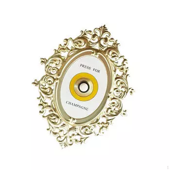 Creative Bell Ornament Decorative Door Chime Wall Decor Artwork Retro Desktop Decoration Champagne