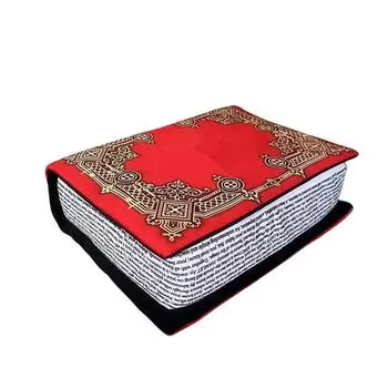 Creative Book, Sponge Filling, Cute Pillow. One Size красный