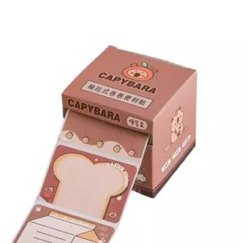 Creative Capybara Sticky Notes Kawaii Cartoon Notepads INS Pull-out Sticky Notes Office Decoration Style 1