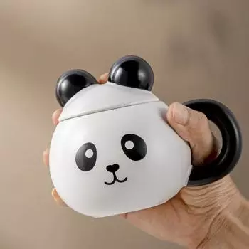 Creative Cartoon Panda Mug Ceramic Coffee Cup Cute Drinking Mug Personalized Mug Household Drinking Utensils Animal Ceramic Cups 420ML
