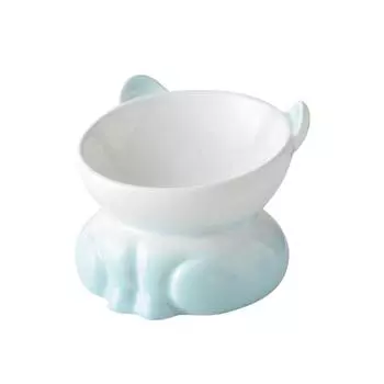 Creative Cat Bowl Cute Dog Food Feeding Basin Anti Knock Pet High Foot Bowl Neck Protection