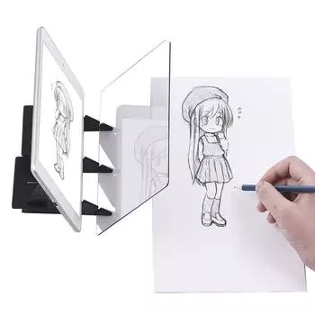 Creative Children Drawing A Copy Board Portable Optical Tracing Board Copy Pad Panel Kids Optical Drawing Painting Tracing Board