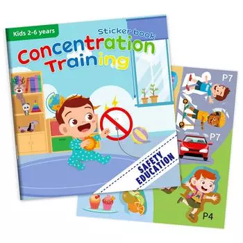 Creative Children S Diy Safety Education Sticker Book Early Education No Cutting Repeated Stickers Baby Educational Toys