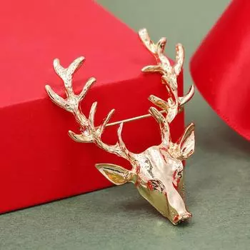 Creative Christmas brooch female cute Japanese cartoon versatile pin high-end temperament retro corsage accessories gift tide