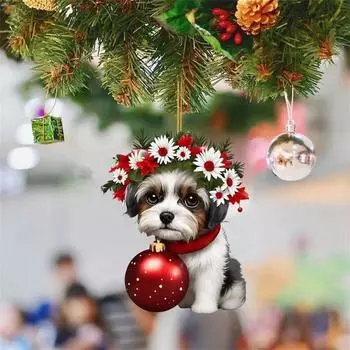 Creative Christmas Cat Car Charm Acrylic Cute Backpack Decoration For Styling Auto 1