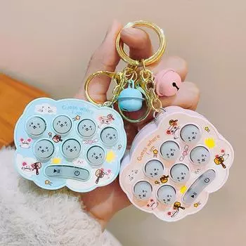 Creative Cloud Hamster Machine Брелок для ключей Студенческий рюкзак Подвеска-головоломка Игрушка-брелок Claw Machine Маленький подарок синий