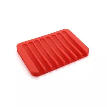 Creative Comb Shaped Silicone Soap Rack Overhead Drain Box Anti-drop Tray