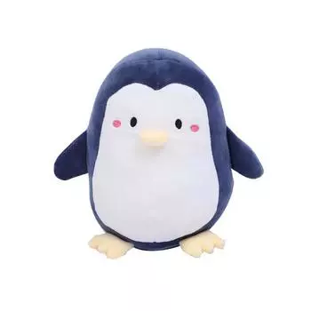 Creative Cute Cute Cute Penguin Doll Grab Doll Plush Toy Soft Marine Animal Doll 25cm синий