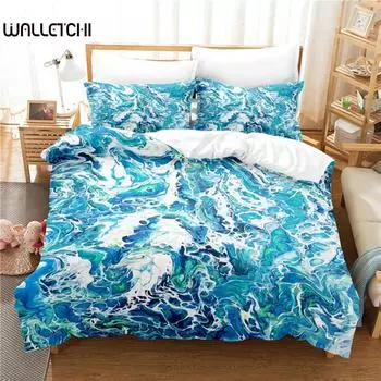 Creative Design Painting Bedding Set Duvet Cover Set Bedding Digital Printing Bed Linen Queen Size Bedding Set Fashion Design EU single(135x200cm)