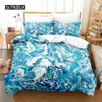 Creative Design Painting Bedding Set Duvet Cover Set Bedding Digital Printing Bed Linen Queen Size Bedding Set Fashion Design US Queen(228x228cm)