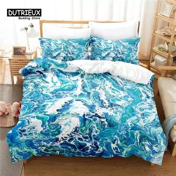 Creative Design Painting Duvet Cover Set, Bedding Set, Soft Comfortable Breathable Duvet Cover, For Bedroom Guest Room Decor 150x200cm 3pcs